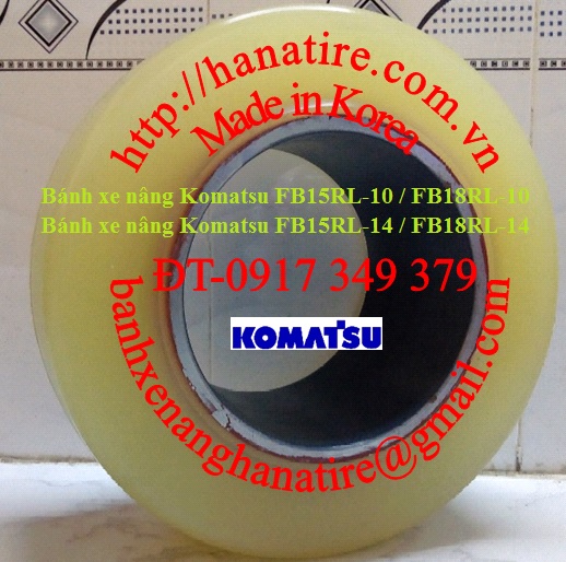 banh lai PU xe komatsu fb15rl-14