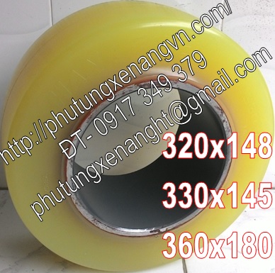 banh lai PU xe komatsu-