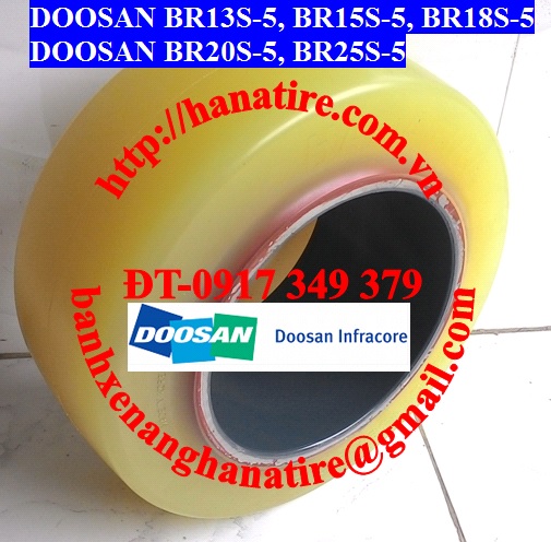 banh lai PU xe nang doosan br15s-5 br18s-5