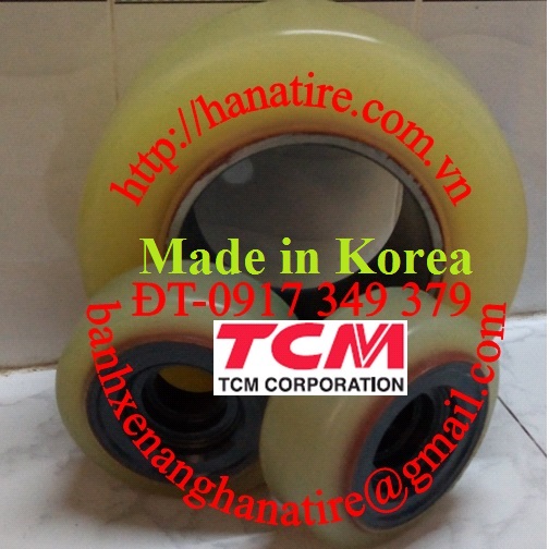 banh pu hanatire xe nang TCM 3 banh FRB15-8