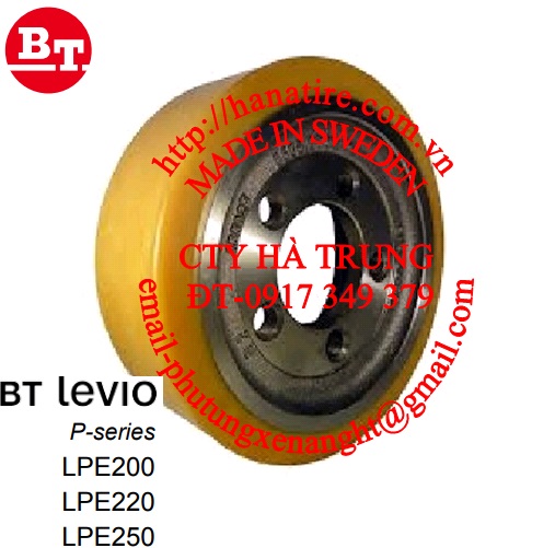 banh pu xe nang bt lpe220