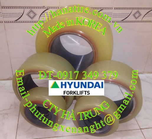 banh pu xe nang dien hyundai 18br-9