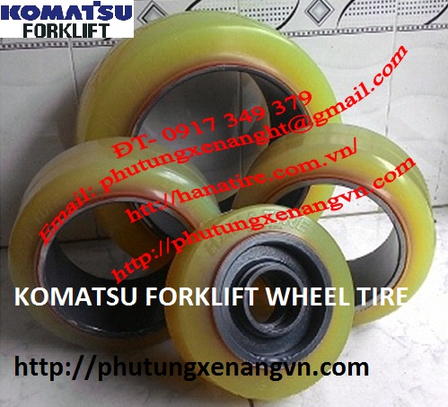 banh xe nang dien komatsu forklift