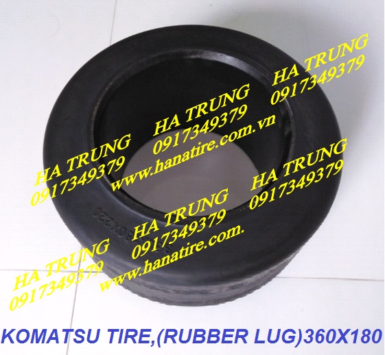 banh xe nang komatsu TIRE,(RUBBER LUG) (360X180)