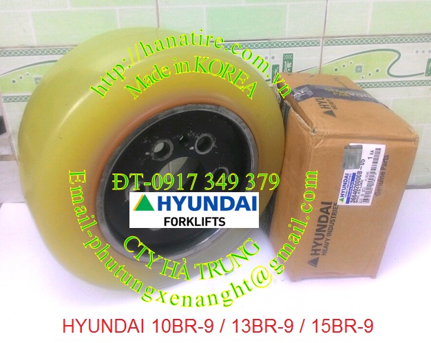 banh xe nang pu Hyundai 13br-9