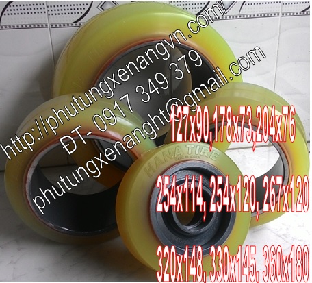 bo banh xe PU xe komatsu-