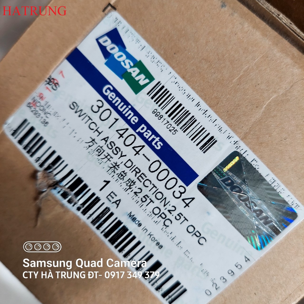 Phu tung xe nang Doosan 301404-00034