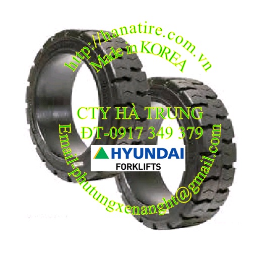 banh xe nang Hyundai 10BR-7, drive wheel, load wheel, caster wheel