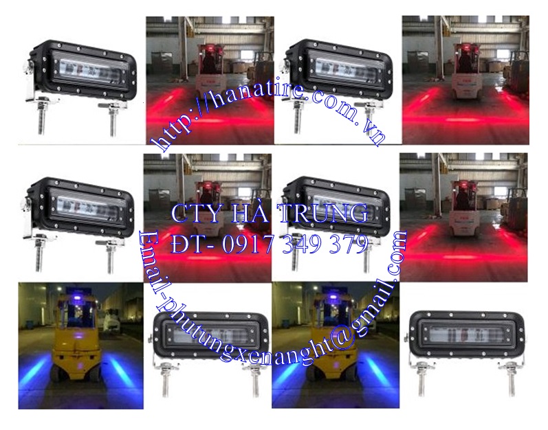 Đèn Chiếu Vạch Vùng An Toàn Cho Xe Nâng Forklift 10-80V