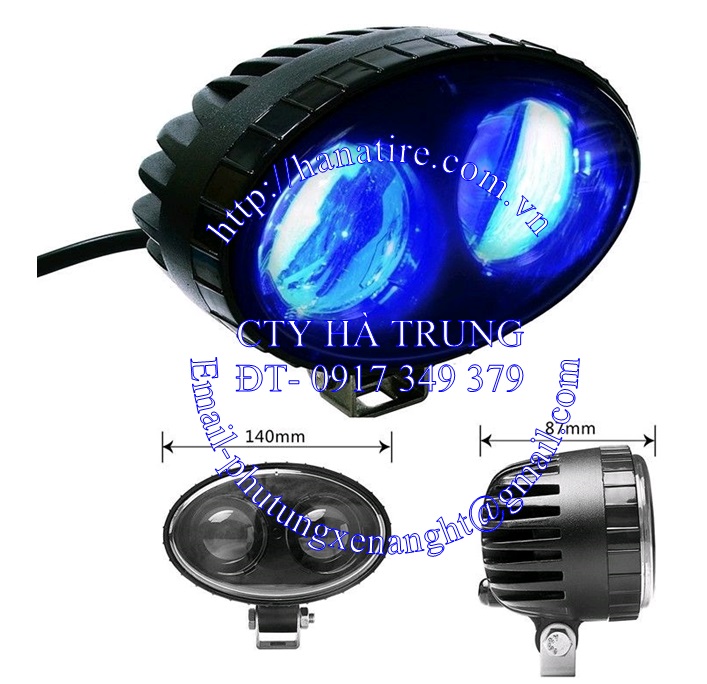 Đèn Chiếu Điểm Cảnh Báo Xe Nâng- Đèn Xe Nâng- Màu Xanh- Màu Đỏ