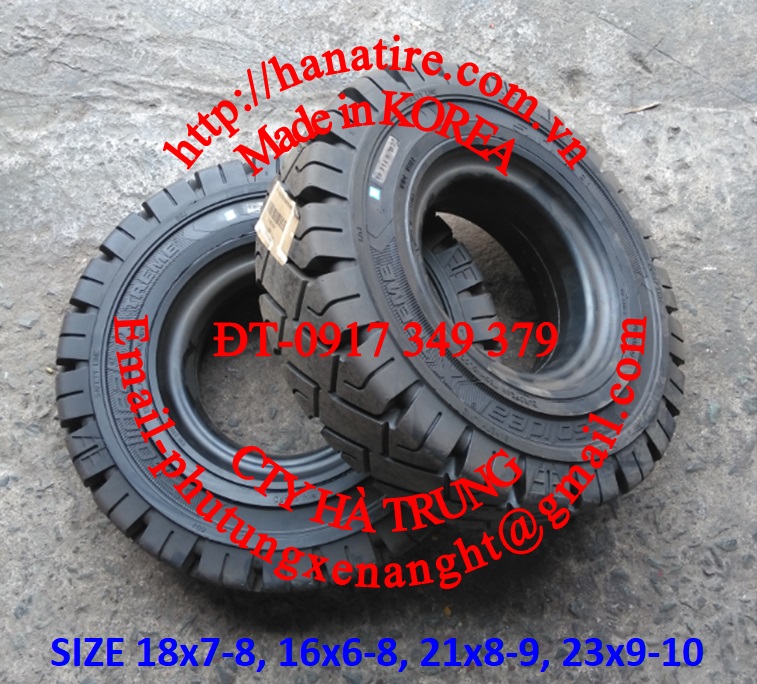Solid tire 23x9-10 vo xe nang 23x9-10 banh xe nang 23x9-10 lop xe nang 23x9-10