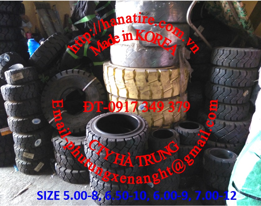 Solid tire 650-10, lốp xe nâng 6.50-10, vỏ xe nâng 6.50-10, bánh xe nâng 6.50-10