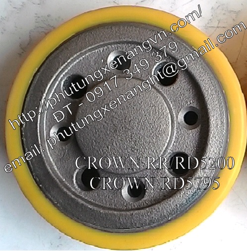 Caster wheel PU Crown forklift 200x102