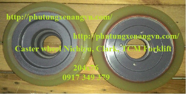 Caster wheel PU Hyster 178x73
