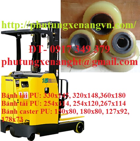 Drive wheel Urethane Komatsu FB15RL-14, FB15RL-12, FB18RL-14, FB18RL-15, FB15RS-11
