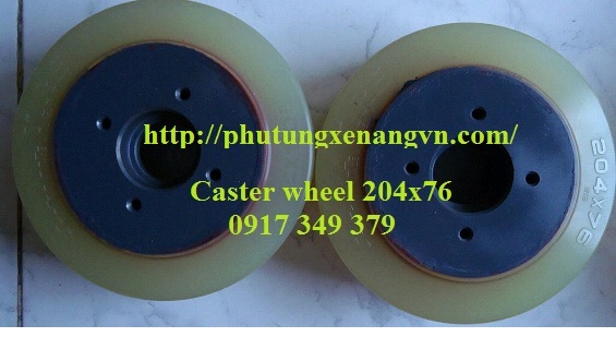 Caster wheel PU 204*76 Nichiyu forklift
