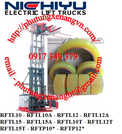 Tire wheel Urethane NICHIYU RFTL10 - RFTL10A - RFTL12 - RFTL12A RFTL15 - RFTL15A - RFTL10T - RFTL12T RFTL15T - RFTP10* - RFTP12*