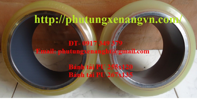 Load wheel 254x120 - Bánh tải PU 254x120