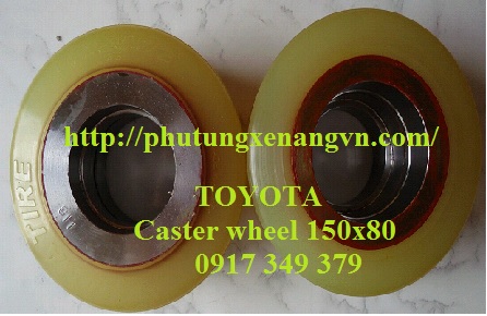 Caster wheel PU Toyota 150x80