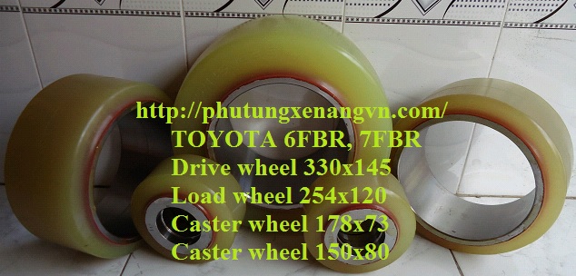 Load wheel PU Toyota 6FBR10, 6FBR13, 6FBR15, 6FBR18